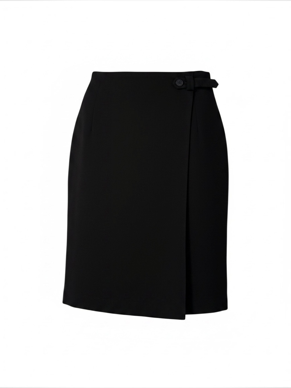 Norton McNaughton Black Skirt Wrap-Style | Fully Lined | Side Pockets | Classic